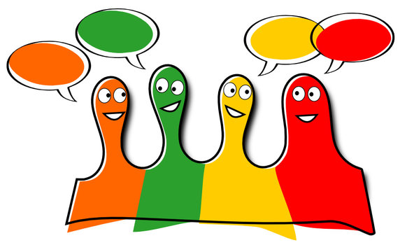 Discussion entre amis ou coll&egrave;gues
