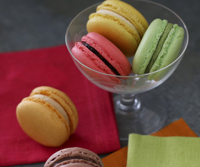 Colorful macarons