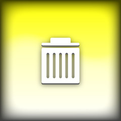 Bouton web corbeille