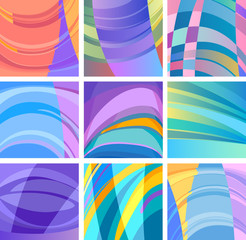 background modern abstract design set
