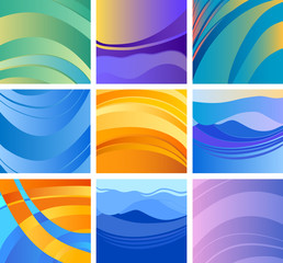 Obraz premium background abstract design set
