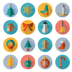 Christmas and Winter icons set