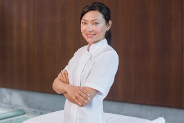 Portrait of a confident female masseur