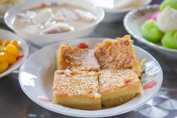 Thai sweets, or Khanom Thai, have unique, colorful appearance an