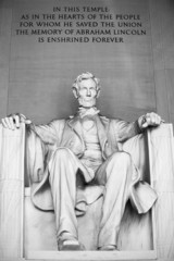 Abraham Lincoln statue, Lincoln memorial in Washington