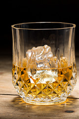 Alcoholic drink in glass