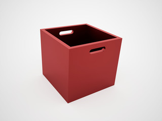 Red open box rendered