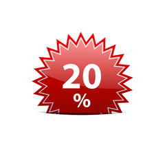Vector sign discount 20%