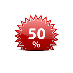 Vector sign discount 50%
