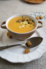 Pumpkin creamy soup