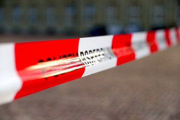 Polizeiabsperrung