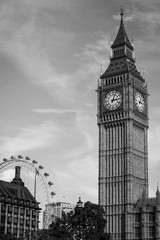 Fototapeta na wymiar Big Ben Westminster Bridge London London Eye Big Ben Tower Tower Bridge Doppelstockbus