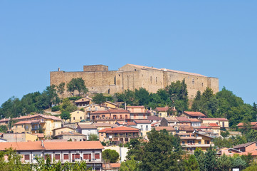 Panoramic view of Lagopesole. Basilicata. Italy.