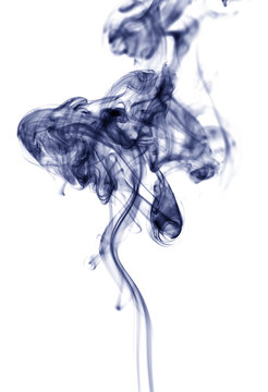 Smoke, white background