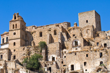 Fototapeta premium Panoramic view of Craco. Basilicata. Italy.