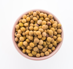 Soybean isolated on white background