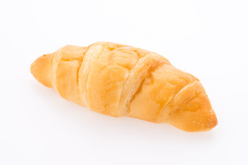 Croissant bread isolated on white background