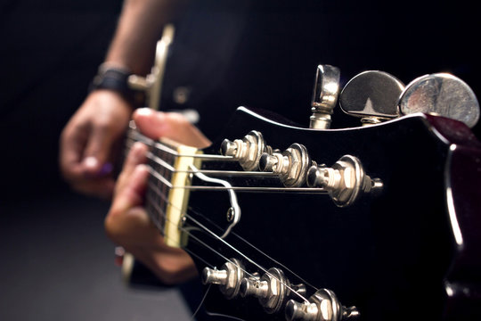 guitar in man's hands