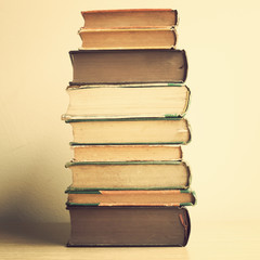 Pile of vintage books