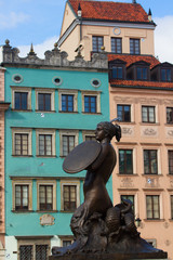 Medieval statue of merimade, Warsaw © neirfy