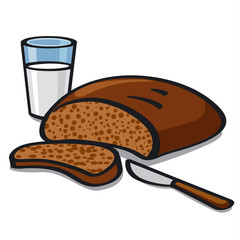milk and bread