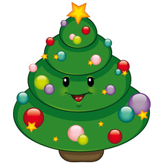 bunter Weihnachtsbaum