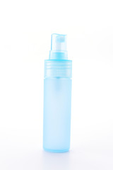 Plastic spray bottle isolated on white background