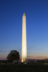 Washington monument at night, Washington