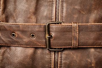 Leather and buckle