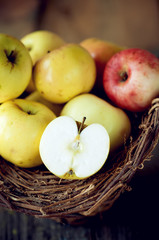 Apples in the basket