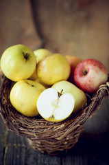 Apples in the basket