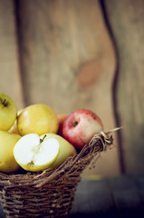 Apples in the basket