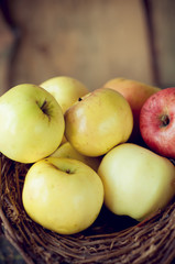 Apples in the basket