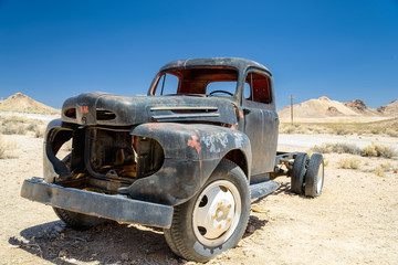The old truck in the desert, Death Valley, Califo
