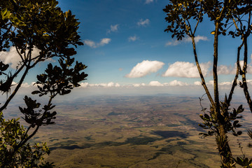 Obraz premium View from the plateau Roraima to Gran Sabana region - Venezuela