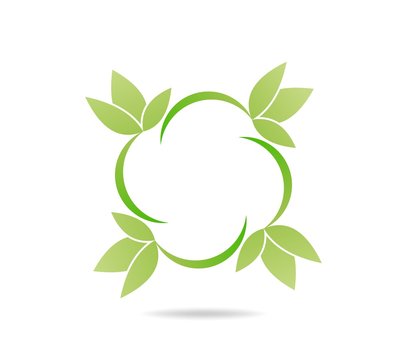 Green life vector icon