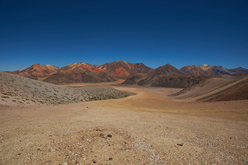 Fototapeta na wymiar Colourful Mountains of the Atacama Desert