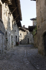 Fototapeta na wymiar Ruelles de la cité médiévale de Pérouges