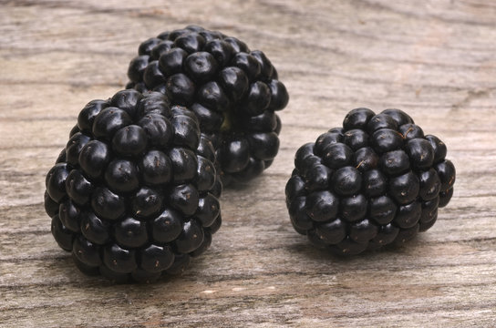 three blackberries