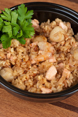 Shrimps risotto