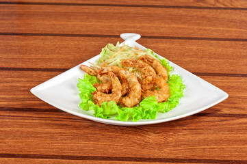 Fried shrimps