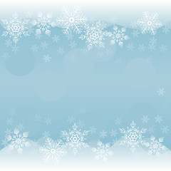 Naklejka na ściany i meble vector winter background with snowflakes