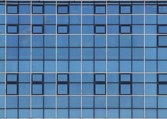 Glass front of a modern building