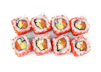 Sushi on a light background