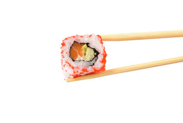 Sushi on a light background