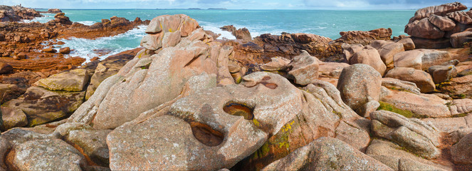 The Pink Granite Coast (Brittany, France).