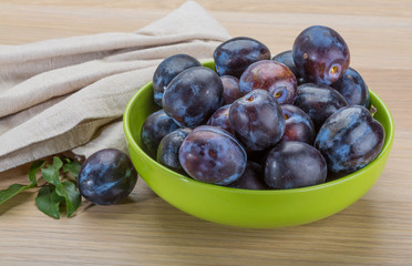 Ripe fresh plum