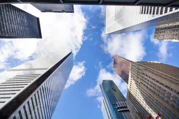 Abwaschbare Fototapete Financial District Skyscrapers © JJ