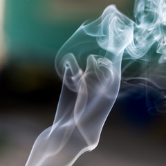 Beautiful colored smoke