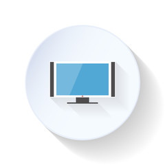 TV flat icon